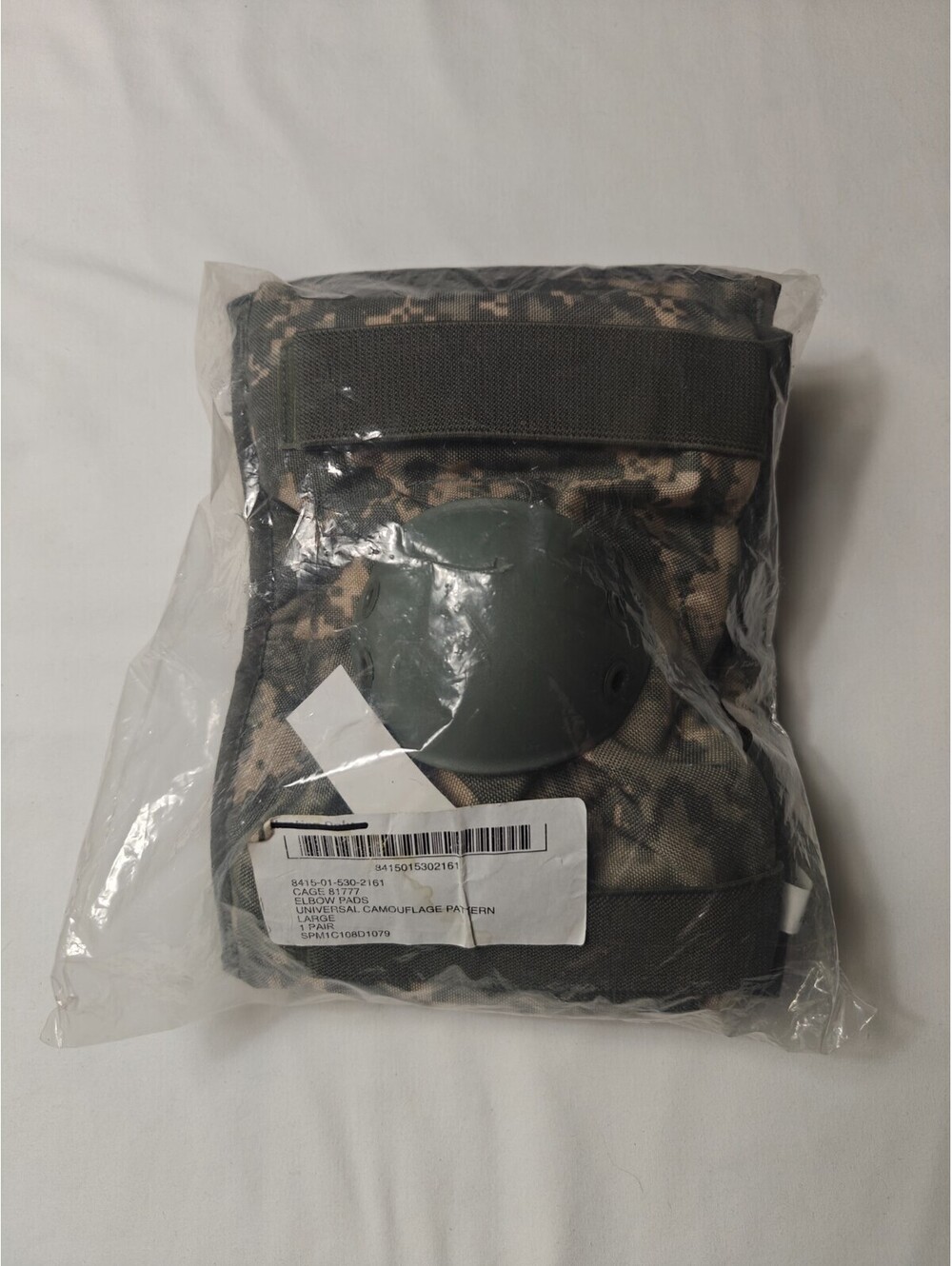 U.S. Army elbow pads, ACU pattern, NSN 8415-01-530-2161, air soft/paintball
